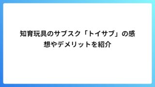 トイサブ！は必要？おもちゃを買う場合との比較・料金・デメリットを解説